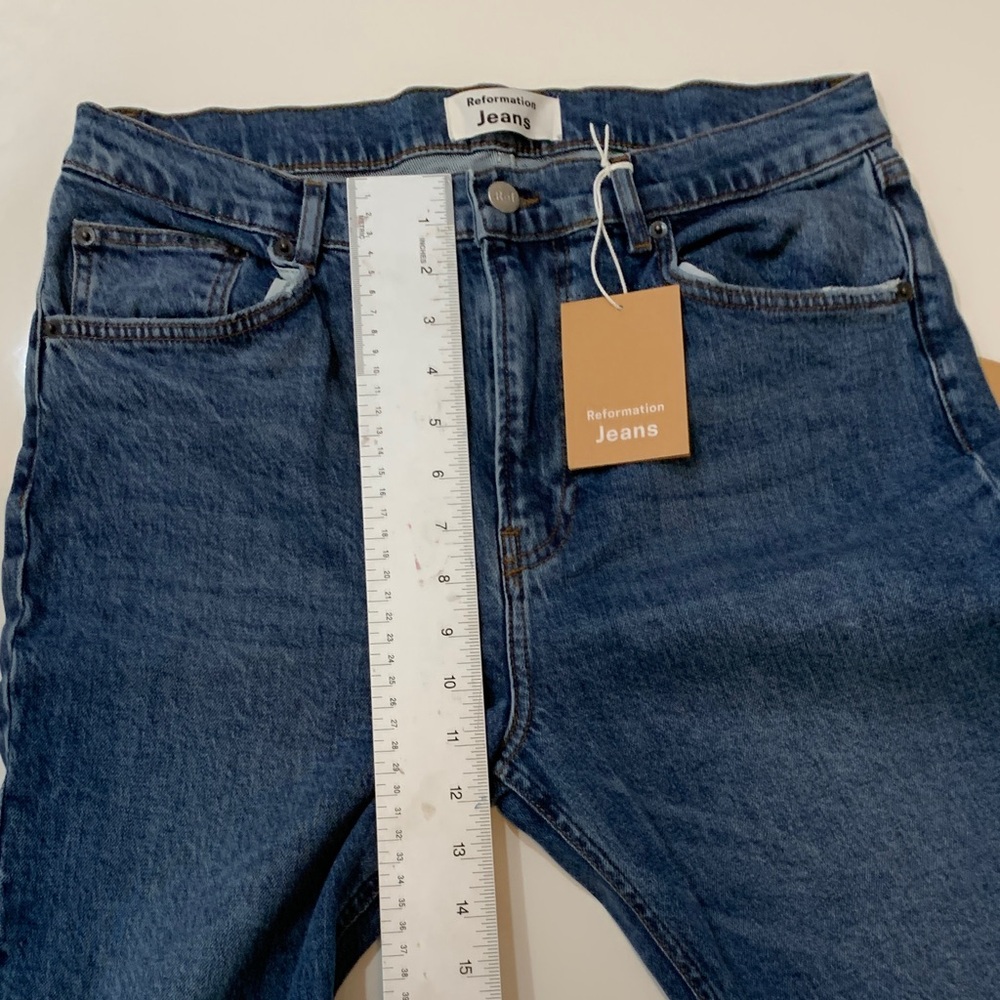 Reformation High & Skinny Crop Jeans Syracuse Wash • Size 31 • NWT - Picture 10 of 10
